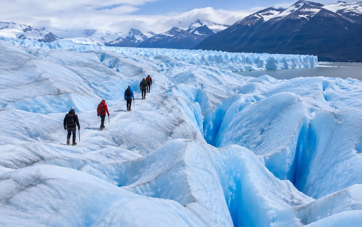 Minitrekking sobre el glaciar