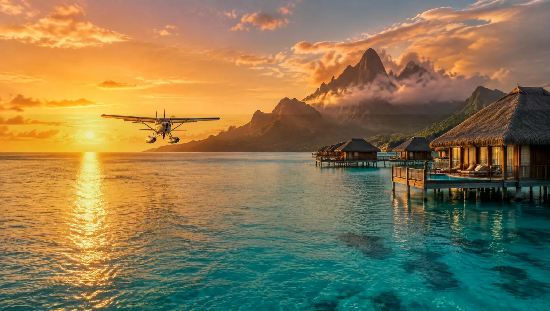 Playa tropical al atardecer, uno de los destinos que arma Kyro Travel