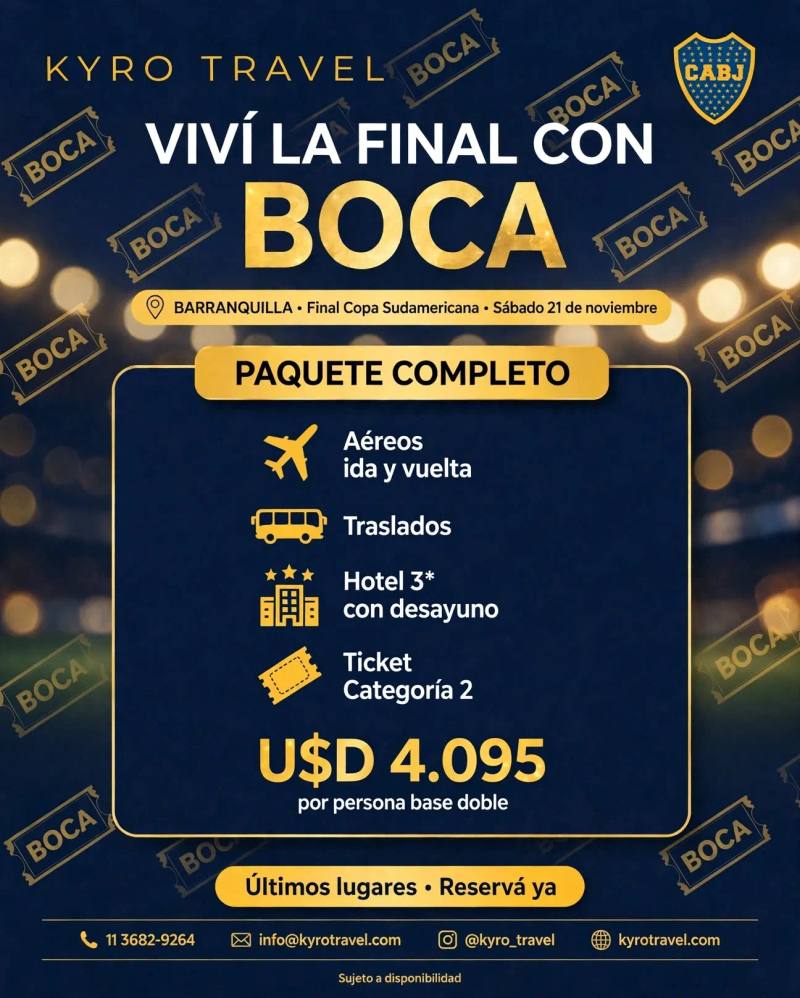 Final Copa Sudamericana 2026 - Boca en Barranquilla - Paquete Avianca — Barranquilla